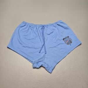 weekend soul blue country festival high rise lounge shorts women's size M